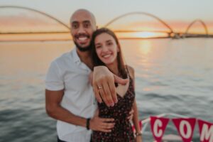 pedido de casamento na lancha em Brasília
