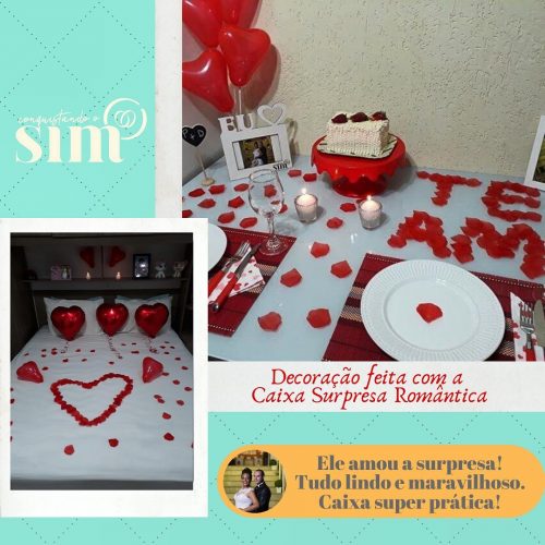 Caixa surpresa romantica montada 2